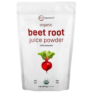 Organic Beet Juice Powder, 1 lb (454 g) - Picture 1 of 2