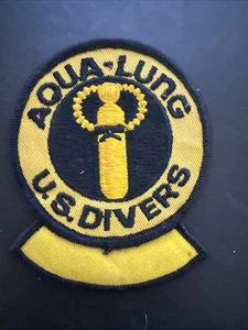 Aqua Lung Patch Scuba Diver Diving Nautical DeepSea NOS Vintage Original 70's - Picture 1 of 1
