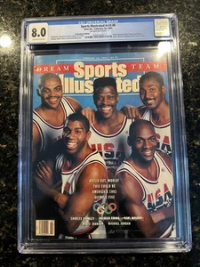CGC 1991 Sports Illustrated Dream Team Michael Jordan Magic Ewing No Label - Picture 1 of 3