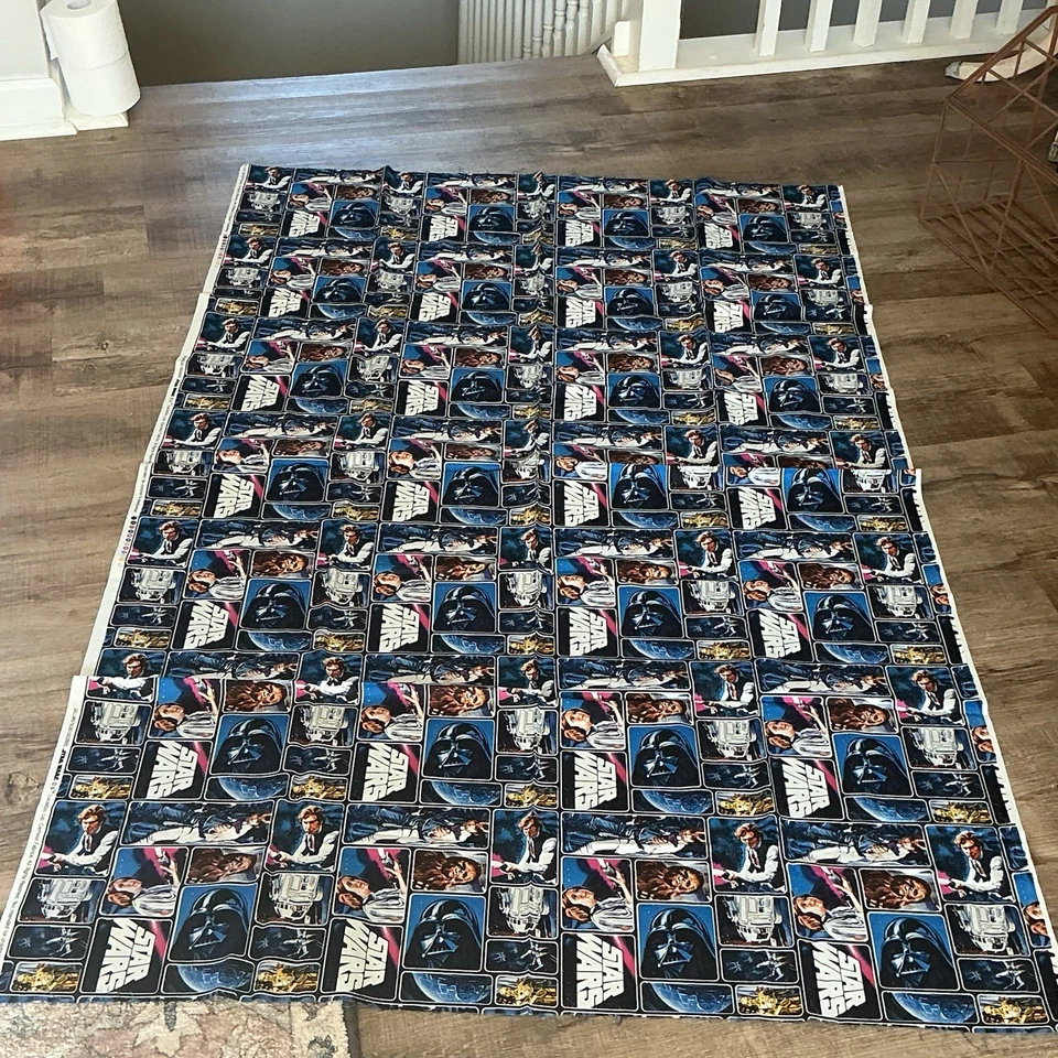 Остатки винтажной большой ткани Star Wars Darth Vader - Изображение 1 из 4