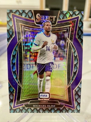 Michael Olise 2024-25 Select FIFA Jade Dragon Scale 01/28 France First on Print  - Image 1 of 2