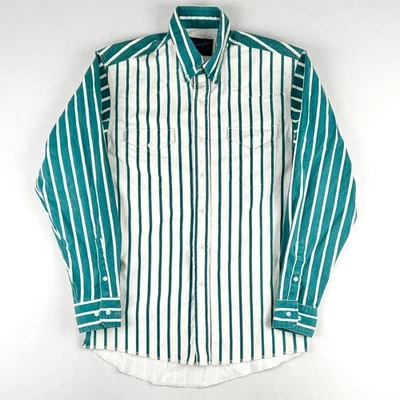 Wrangler Brushpopper Shirt Mens Size 15½-34 Striped Long Sleeve Cowboy Rodeo VTG - Image 1 of 4