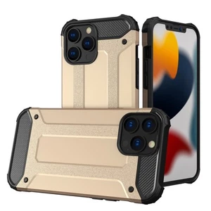 Hurtel Hybrid Armor Etui iPhone 13 Pro Max Złoty TPU+PC - Zdjęcie 1 z 8