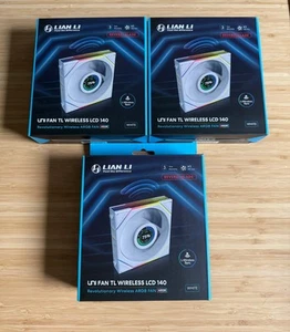 Lian Li UNI Fan TL LCD Wireless 140 Single Pack Reverse Blade 14RTLLCD1W1W QTY 4 - Bild 1 von 1