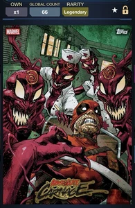 Topps Marvel Collect Legendary Deadpool Takeover Part Deux Absolute Carnage #4 - Picture 1 of 2
