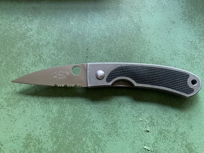Vintage Spyderco C25PBK Centofante 1st Generation ATS-34 USA - Very Clean - Image 1 of 4