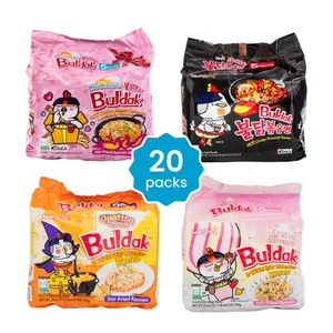 Samyang Buldak Ramen Newbie Pack 20 Packs Carbonara Hot Chicken Cheese - Picture 1 of 13