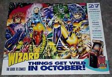 1993 Jim Lee Wildcats 33x26 Wizard Image Comics comic book promo poster 1:1990's
