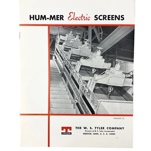Hum-mer Electric Screen Catalog 93 W.S. Tyler Co Mentor Ohio USA Vintage - Picture 1 of 4