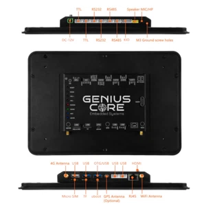 GeniusCore ControlHUB 10.1" inch IPS All in One Android Panel PC RK3288 2G 16G - Picture 1 of 15