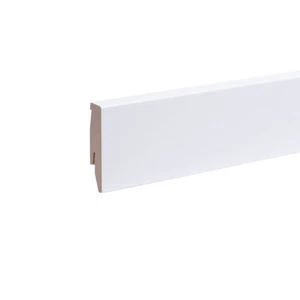 Fußleisten Sockelleisten Laminatleisten aus MDF 60mm in Weiß - Bild 1 von 5