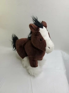Ganz Webkinz Clydesdale Horse Plush 9” No Code HM139 Stuffed Animal Toy - Picture 1 of 8