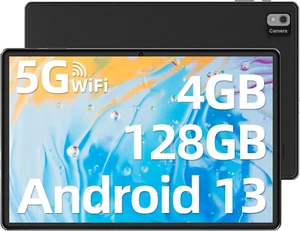 SGIN 10.1" Tablet Android 13 FHD 4GB + 128GB Tablet Quad-Core 2.0GHz Dual Camera - Picture 1 of 16