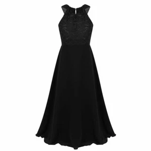 Flower Girl Princess Dress Kids Lace Party Wedding Bridesmaid Prom Maxi Dresses - Picture 1 of 65