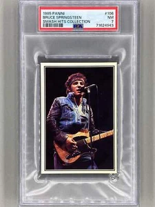1985 Panini #106 Bruce Springsteen Smash Hits Collection PSA 7 Pop 6 (Music) - Picture 1 of 2