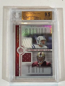 Peyton Manning 2005 Reflections Cut From The Same Cloth RED BGS 9.5 #CCMS Pop 1 - Picture 1 of 3