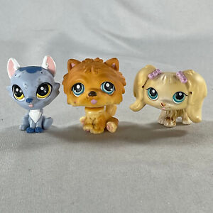 Lot of 3 Littlest Pet Shop Dogs: Maltese #175, Chow #117 & Pawsdale #330 lps
