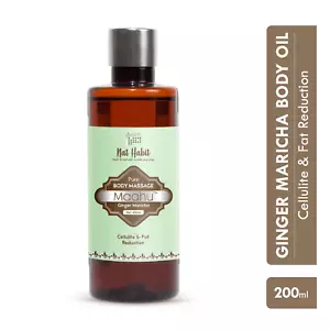 Nat Habit Pure Ginger Maricha Maahu Ayurvedic Body Massage Oil Pain Relief 200ml - Picture 1 of 4