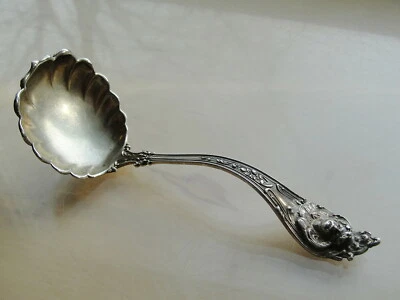 1 Watson Sterling Cream Ladle Cherub Monogram on Back - Image 1 of 4