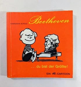 Beethoven Peanuts Book Charles Schulz German Edition 1969 Snoopy Charlie Brown - Imagen 1 de 6