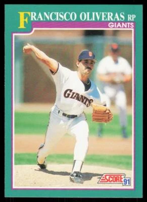 1991 Score 635 Francisco Oliveras San Francisco Giants - Image 1 of 2