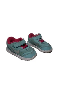 Children's Nike Flex shoes, Toddler Girl Sz 4C, 749821-400, Blue & Pink, - Picture 1 of 9