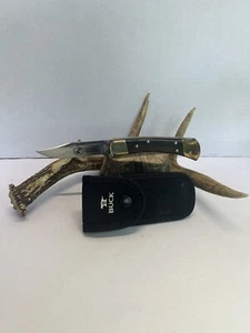 Buck 110 USA Boone And Crockett Club 2015 Folding Hunting Knife With Sheath - Picture 1 of 13