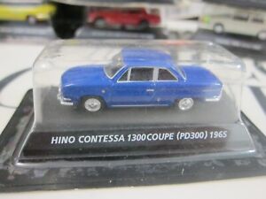 KONAMI - Scale 1/64 - HINO CONTESSA 1300 COUPE PD300 - Blue - Mini Car 2W5