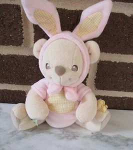 Fisher Price Nature Bearries Bunny Bear Plush 6" Baby Toy- Squeak Sound 2003 - Picture 1 of 6