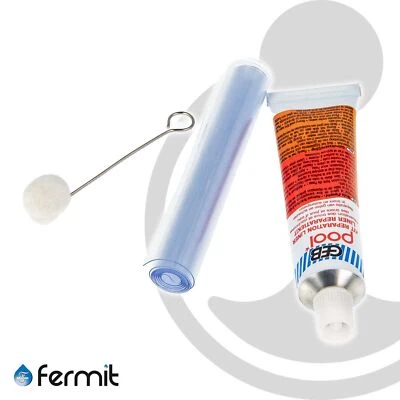 Fermit Reparaturset für Pool-Folien Kleber + Folie + Applikator - 09116 - Bild 1 von 3