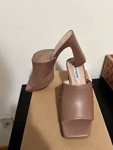 Steve Madden Women's Dedicate Heeled Sandal Blush Leather 7M - Picture 1 of 6