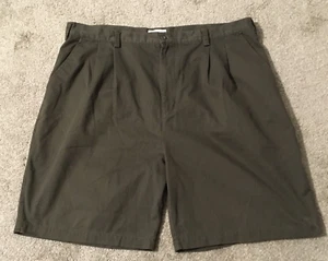 KNIGHTSBRIDGE Men's Shorts Size 42 Gray Polyester/Cotton Pleated Front Shorts - Picture 1 of 5