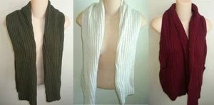 Womens AEROPOSTALE Cable Knit Drape-Front Sweater Vest NWT #9087 - Picture 1 of 4