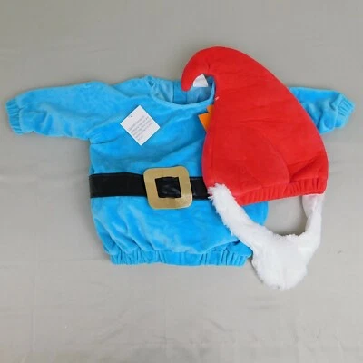 Costume Halloween Gnomo Giardino Bambino Pullover e Cappello con Barba 6-12 Mesi #C85 - Immagine 1 di 4