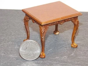 Dollhouse Miniature Hoover End Table Walnut 1:12 inch scale C18 Dollys Gallery - Picture 1 of 3