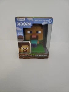 Minecraft Steve Icon Light 3D Character Lamp Nightlight Video Game Figure. - Picture 1 of 6