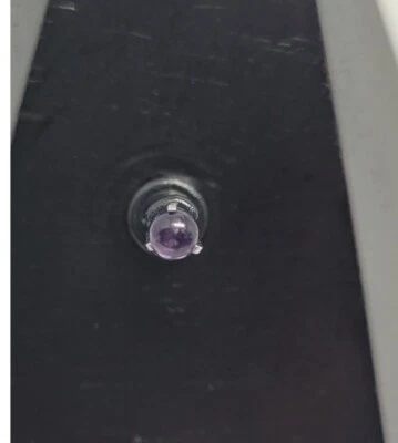 Conjunto de pinos de ametista natural acessório de contas de 3 mm e brinco Labret Stud  - Imagem 1 de 2