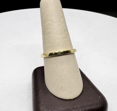 Anillo Judith Ripka de plata de ley pulido también y lados florentinos chapado en oro Foto 1 de 4