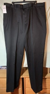 LEVIS DOCKERS 3D Signature Black Khaki Classic Fit Flat Front Pants 38x34 - Picture 1 of 14