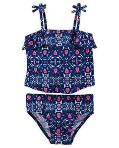 Osh Kosh Girls Blue Printed 2pc Tankini Swimsuit Size 4 5 6 6X $36 - Picture 1 of 1