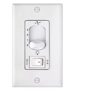 Hinkley Lighting Wall Control 3 Speed, On/Off Switch, White - 980009FWH - Picture 1 of 6