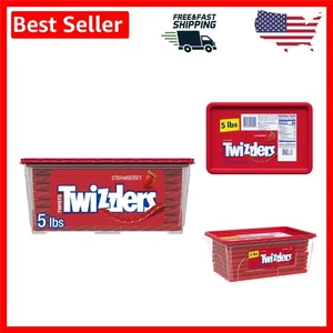 Twists Lakritz-Stil mit Erdbeergeschmack, Kaubonbons-Tube, 5 Pfund - Bild 1 von 9