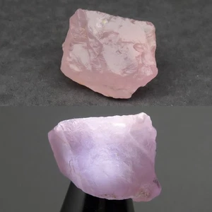 π 25.47ct 22x15mm Rough Natural Pink Rose Quartz - Untreated, Brazil Gemstone - Picture 1 of 6