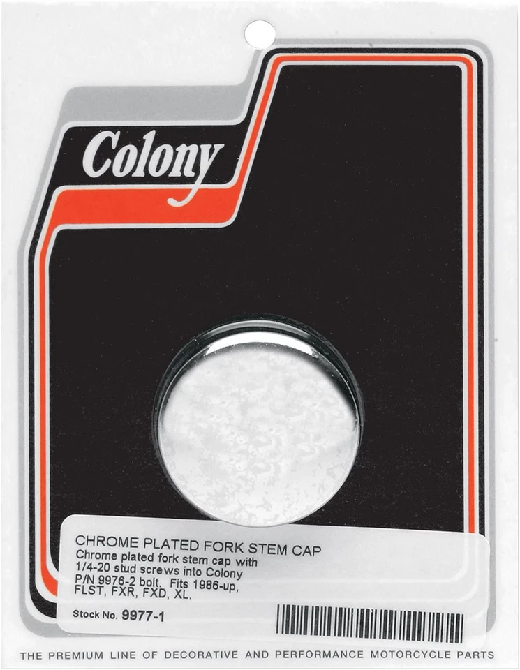 Colony Chrome Plated Fork Stem Cap (9977-1) Foto 1 de 1