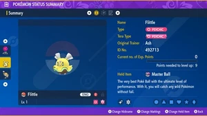 Pokemon Scarlet and Violet PSV - Shiny 6IV Flittle - Picture 1 of 3
