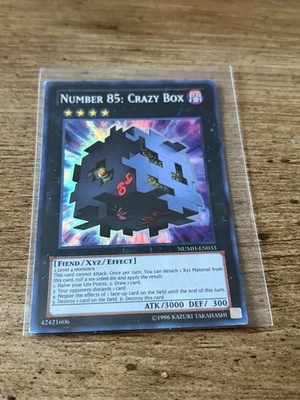 Yugioh Number 85: Crazy Box NUMH-EN033 Super Rare 1st Edition - Image 1 of 2