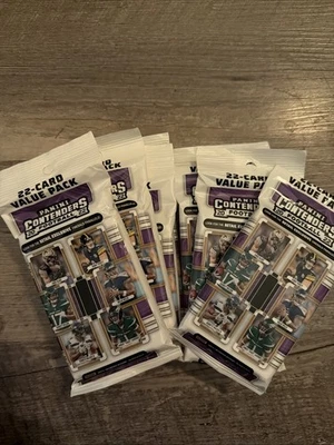 LOT OF 8 - 2022 Panini Contenders Football 22 Card Jumbo Value Pack - Sealed - Image 1 of 4
