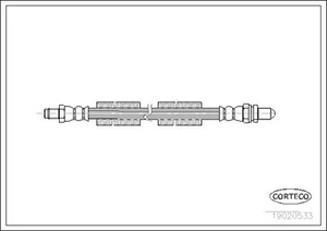 CORTECO 19020533 Bremsschlauch for FORD - Bild 1 von 1