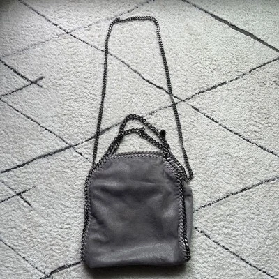 Bolso de Hombro Stella Mccartney Imitación Cuero Falabella Auténtico Gris Mujeres Reino Unido 120156 Foto 1 de 4