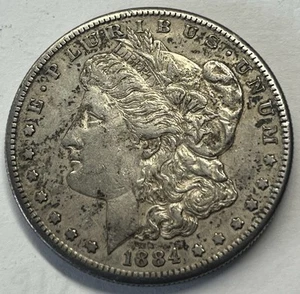 1884-S Morgan Silver Dollar, Key Date Nice Coin - Picture 1 of 2